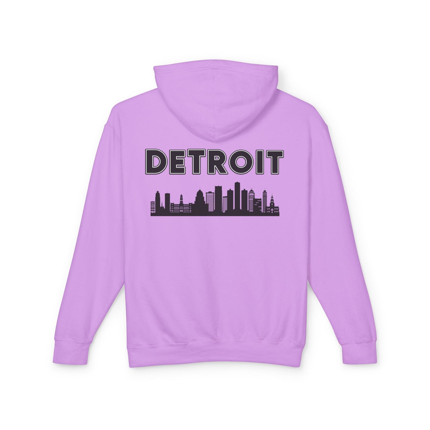 Detroit Style Lightweight Hoodie, Motor City Fashion Sweatshirt, Michigan Urban