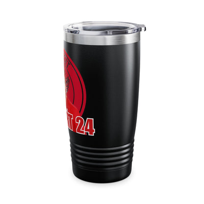 Bob Probert Detroit Red Wings #24 Ringneck Tumbler, 20oz - NHL Hockey Fan Gift,